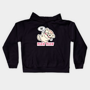 Cat Miaw,lovely cat, cute cat Kids Hoodie